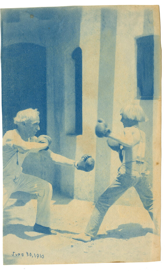 Untitled (Lummis and Quimu Boxing), June 30, 1910