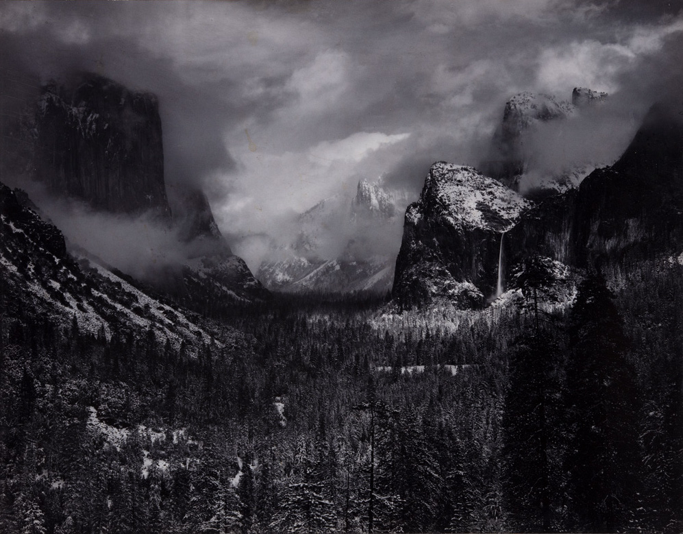 Ansel Adams, Clearing Winter Storm, Yosemite National Park, California, 1944, printed before 1955. Gelatin silver print