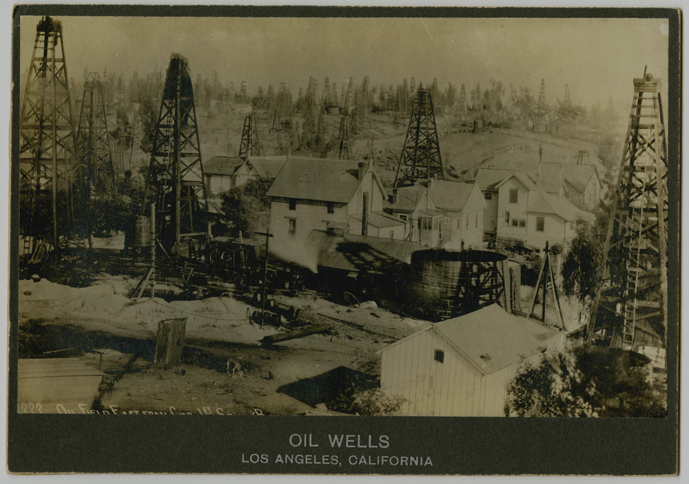 Unknown Artist, Oil Wells, Los Angeles, California, c.1905 - UCR ARTS