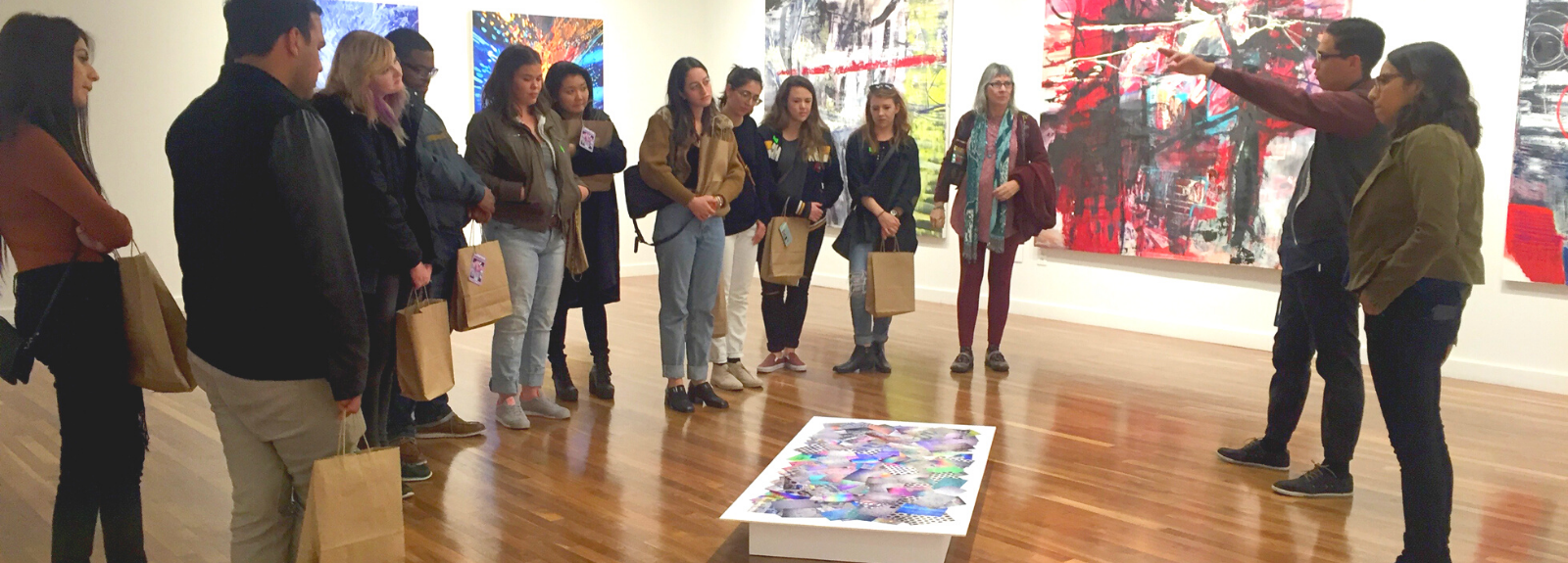 gallery tour at UCR ARTS